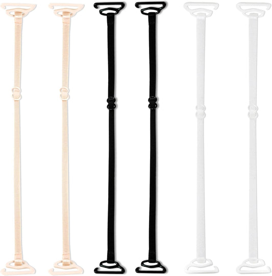 Magicmode 3 Pairs Bra Strap Replacement Elastic Adjustable Removable Multi Color