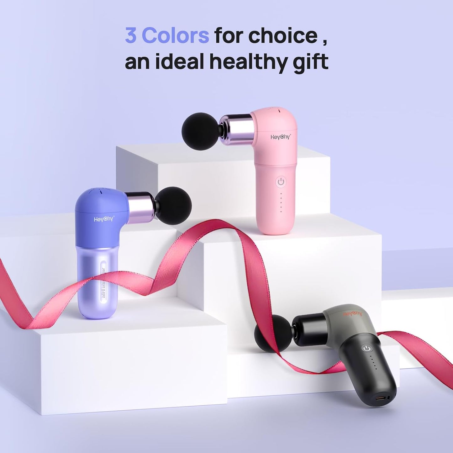 Super Mini Massage Gun, Deep Tissues Percussion Muscle Massager, Compact Sports Travel Massage Gun, Portable Massager Gun for Gifts for her him, Purple