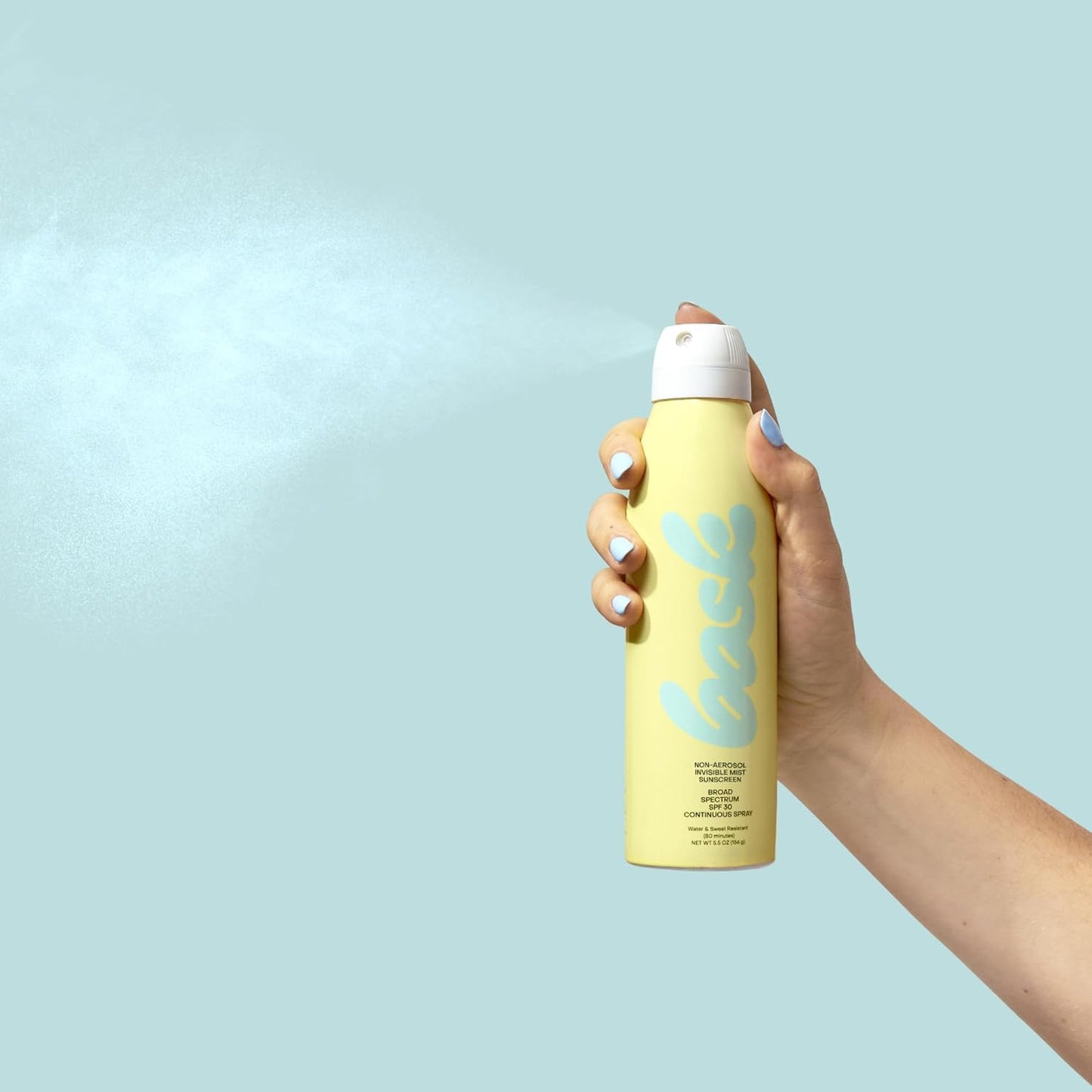 Bask Suncare SPF 30 Sunscreen Spray - Non-Aerosol, Broad Spectrum UVA/UVB Protection, Dermatologist Recommended, Moisturizing, Lightweight & Fast-Absorbing, 5.5 oz