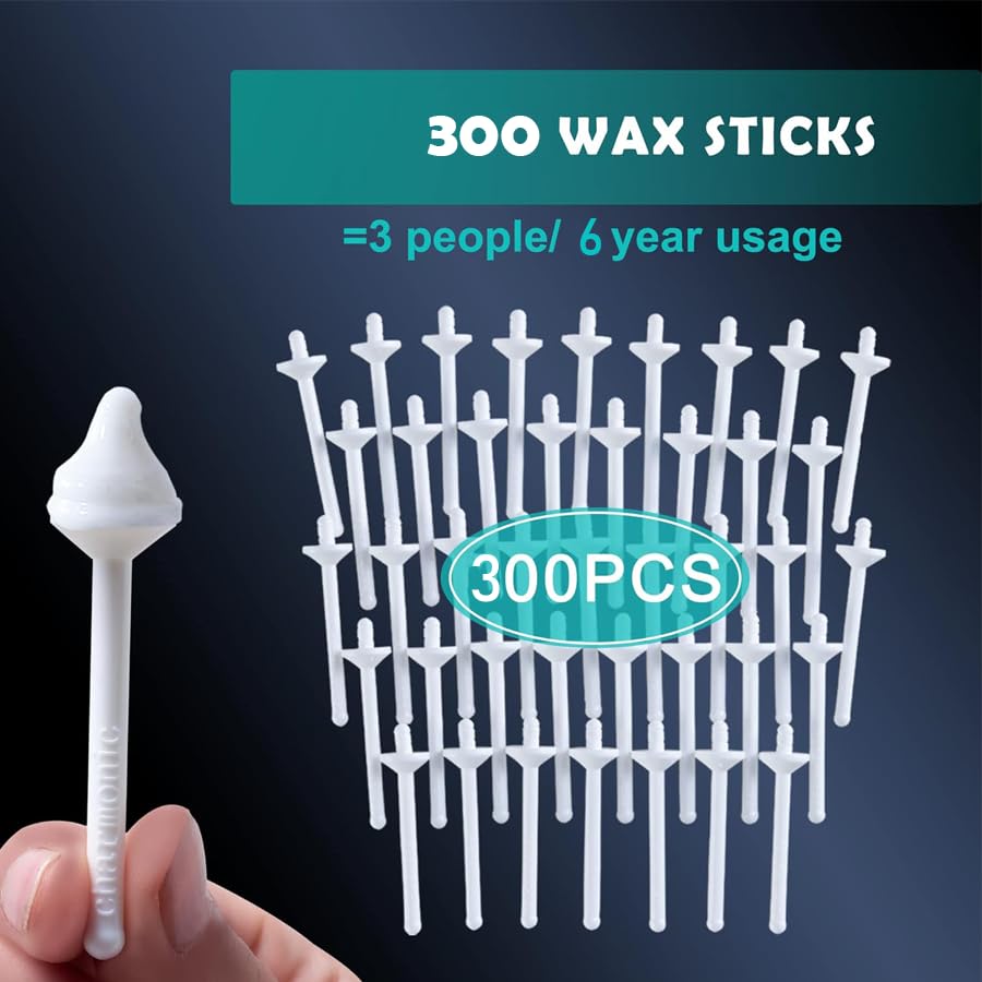 300 Pcs Wax Sticks, Nose Wax Kit Accessories, Waxing Sticks for Nostril Nasal Cleaning, Ear Face Eyebrows Hair Removal for Men Women