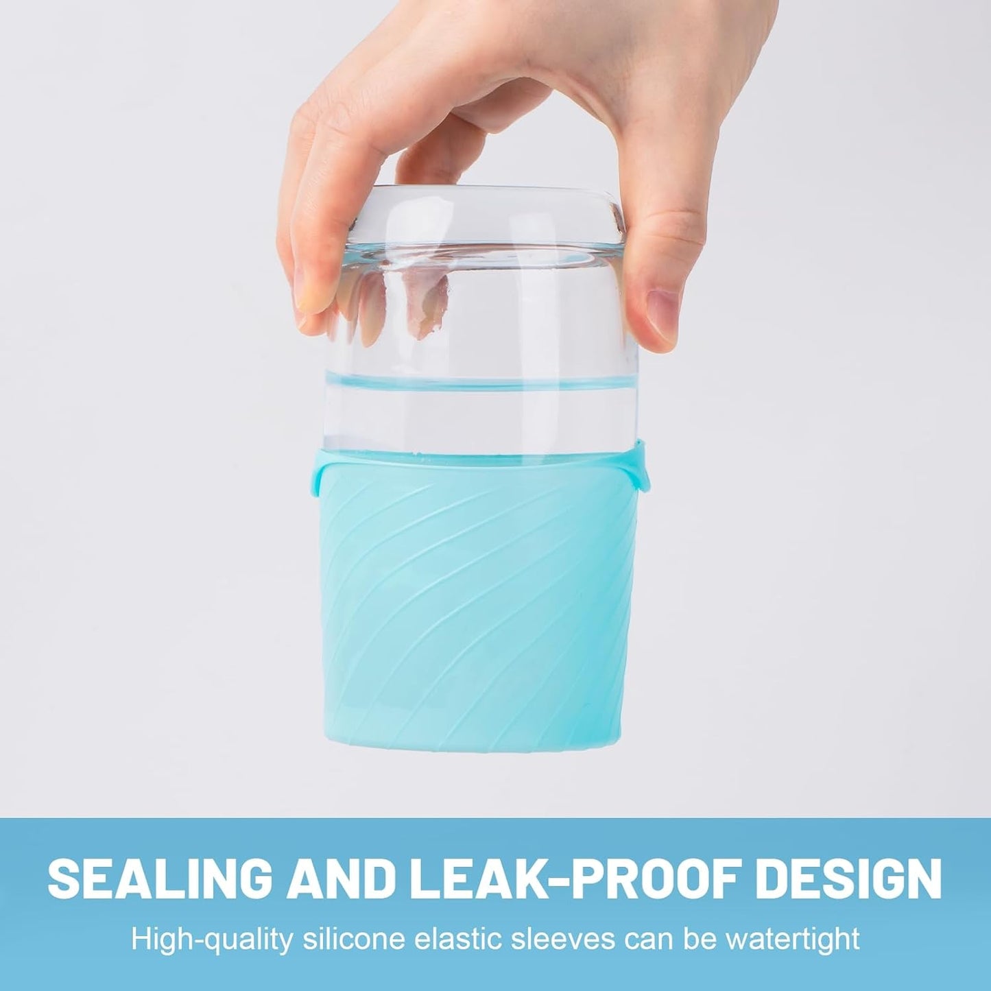 Bottle Covers for Travel, Leak Proofing, Travel Size Container Silicone toiletry sleeves, Leak Locks Travel Accessories for Shampoo Wash Body Bottles and other beauty and personal care(8pcs)