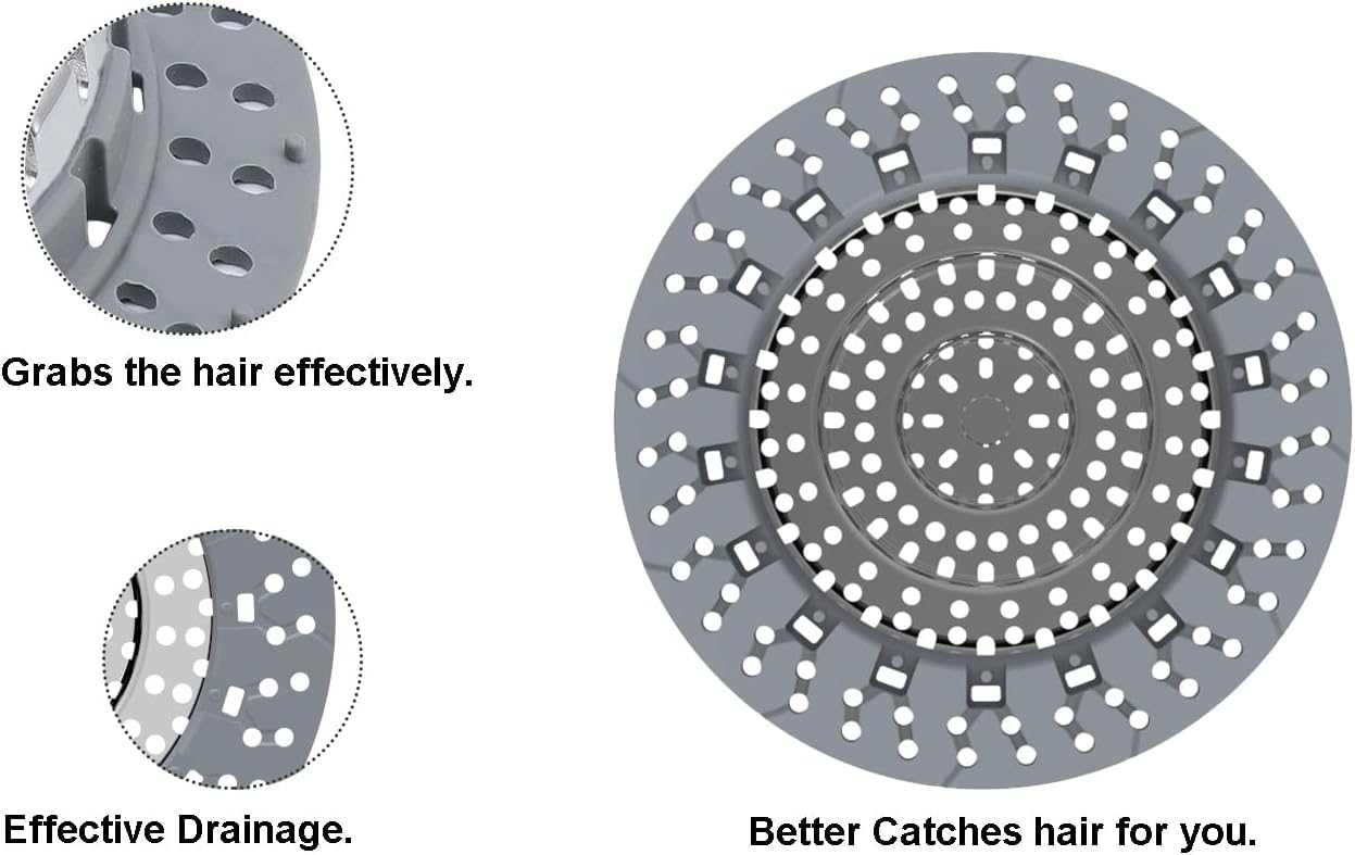 Bathtub Drain Hair Catcher，Bathtub Protector Suitable for Bathroom Bathtub, Pop-Up Drains. (Patented Product)