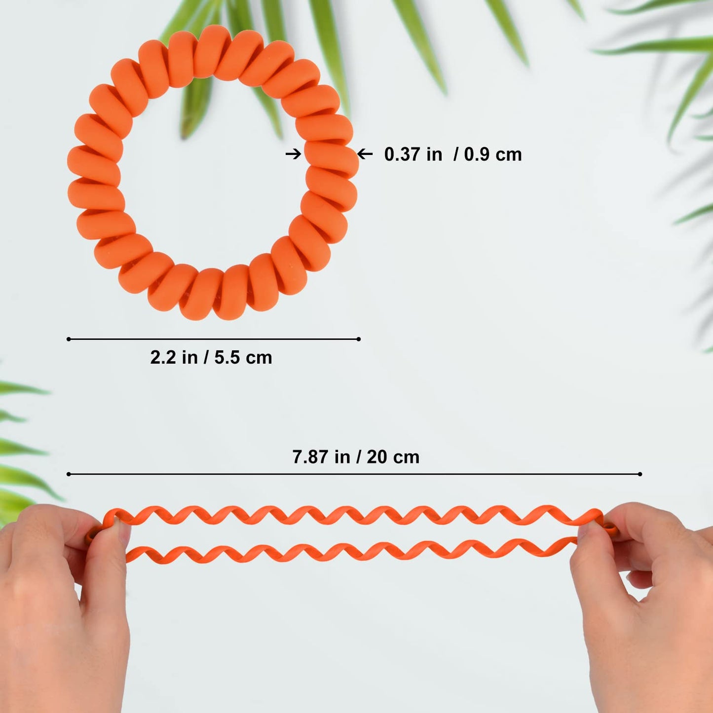 JessLab Spiral Hair Ties for Women, 10-Pack Traceless No-Damage Ponytail Holders, Coils Hair Bands for Girls, Assorted Colors