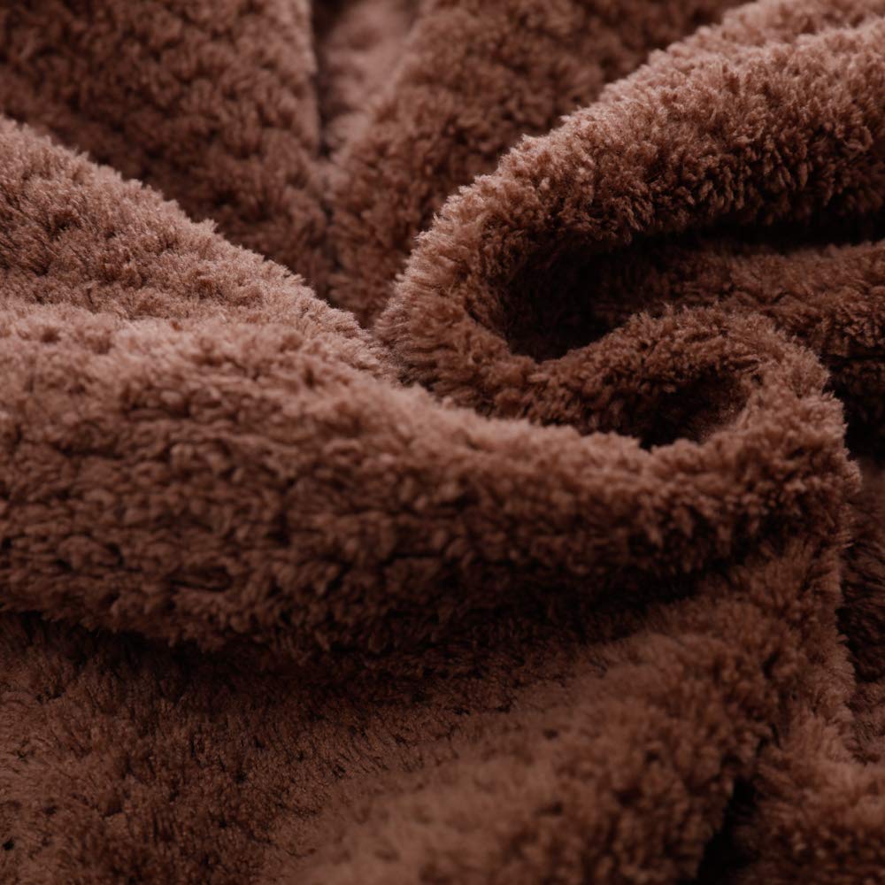 2 Pack Hair Drying Towels,Hair Wrap Towels,Absorbent Microfiber Hair Towel Turban with Button Design to Dry Hair More Quicker（Khaki&Coffee）