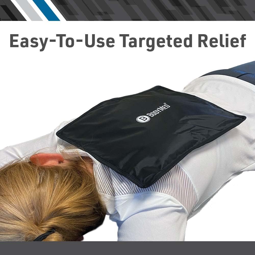 BodyMed Reusable Gel Ice Pack Cold Compress (2-Pack) for Back, Shoulder, Neck, & Knee - Professional Grade Cold Therapy for Injuries, Aches, Swelling, Bruises, Sprains - 21 in. x 11 in. (Oversize)