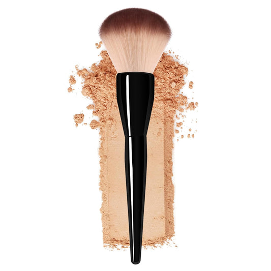 Large Makeup Foundation Brush Powder Brush Banidy Powder Foundation Brush Flawless Makeup Brushes Bronzer Blush Brush Perfect for Blending Buffing with Loose Powder Liquid Foundation(Black)