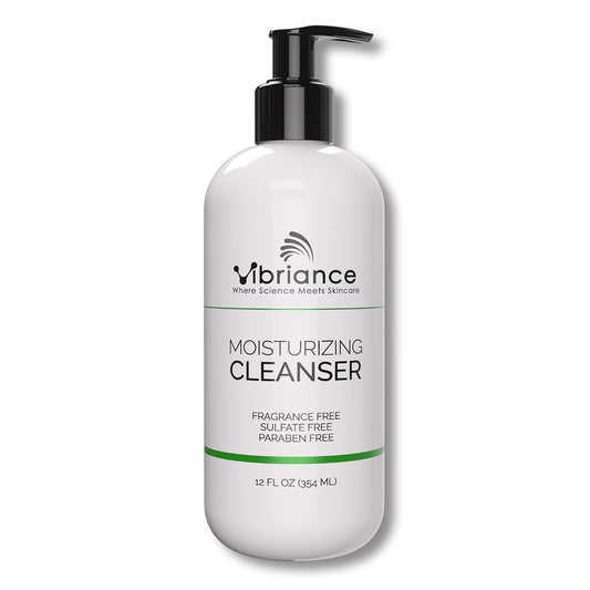 Vibriance Moisturizing Cleanser, Oil-to-Foam Face Wash with Niacinamide, Shea Butter for Mature Skin - Hydrating Gentle Facial Cleanser, Sensitive Face Wash, Sulfate-Free, 12 fl oz