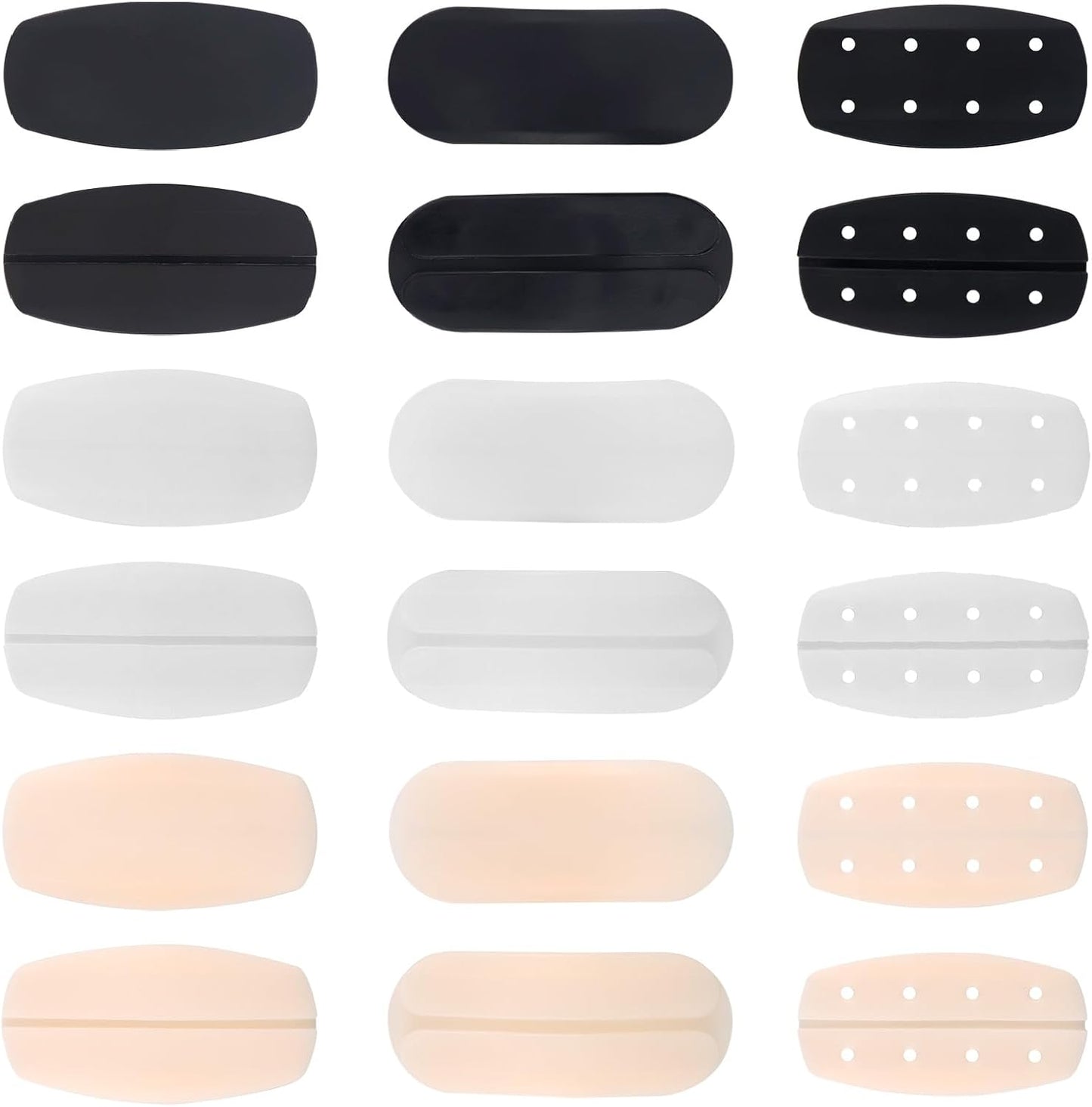 9 Pairs Bra Strap Cushion 3 Colors 2 Size Non-Slip Silicone Bra Strap Cushions Soft Gel Strap Holders to Prevent Slipping for Women and Girls