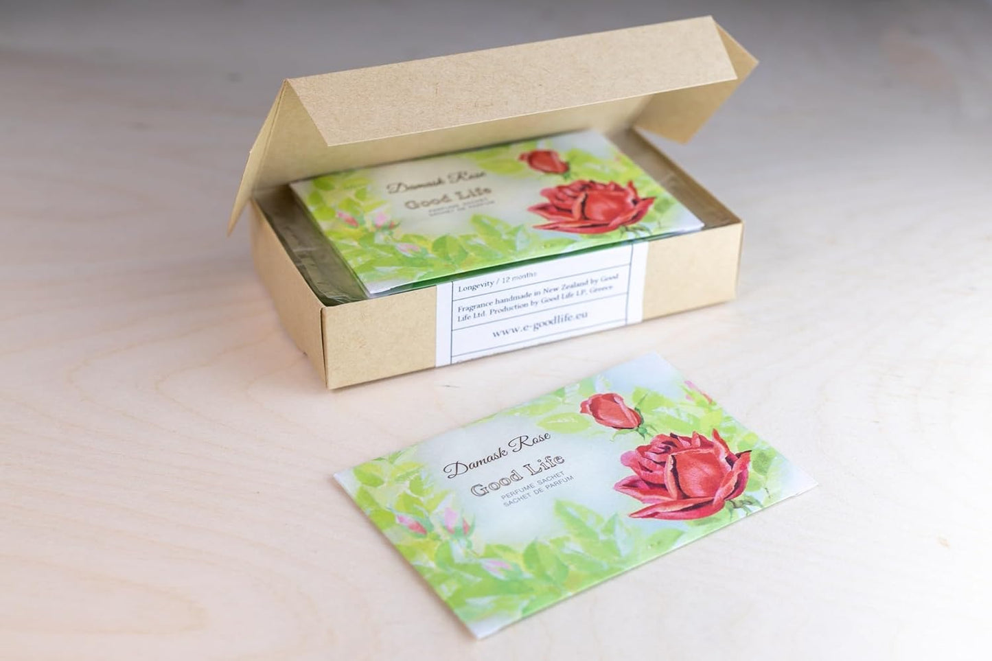 Good Life Damask Rose Scented Sachets | Designed in New Zealand | 12 Sachets