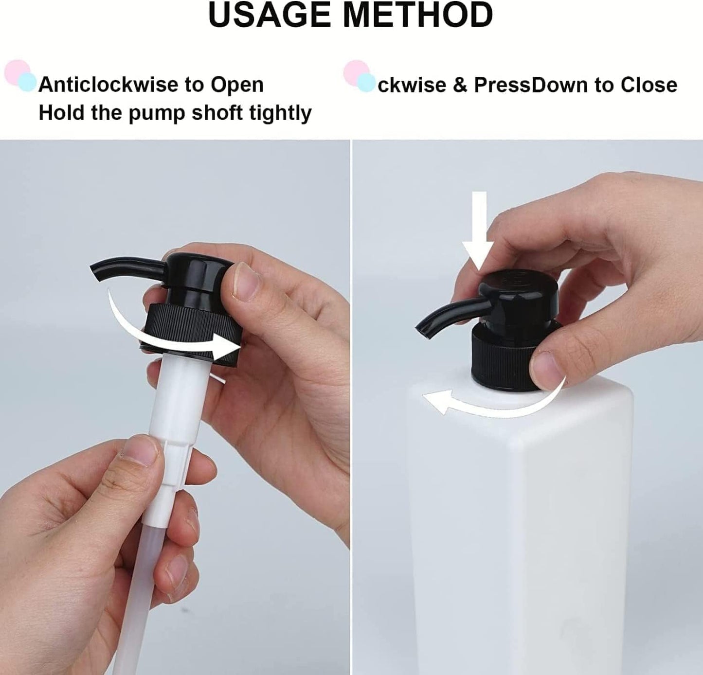 21oz Shampoo and Conditioner Dispenser (Set of 3) Modern Refillable Shampoo Pump Bottles for Shower Soap - Empty Shampoo Conditioner Body Wash Dispenser Set - Stylish Permanent Labels - for Bathroom