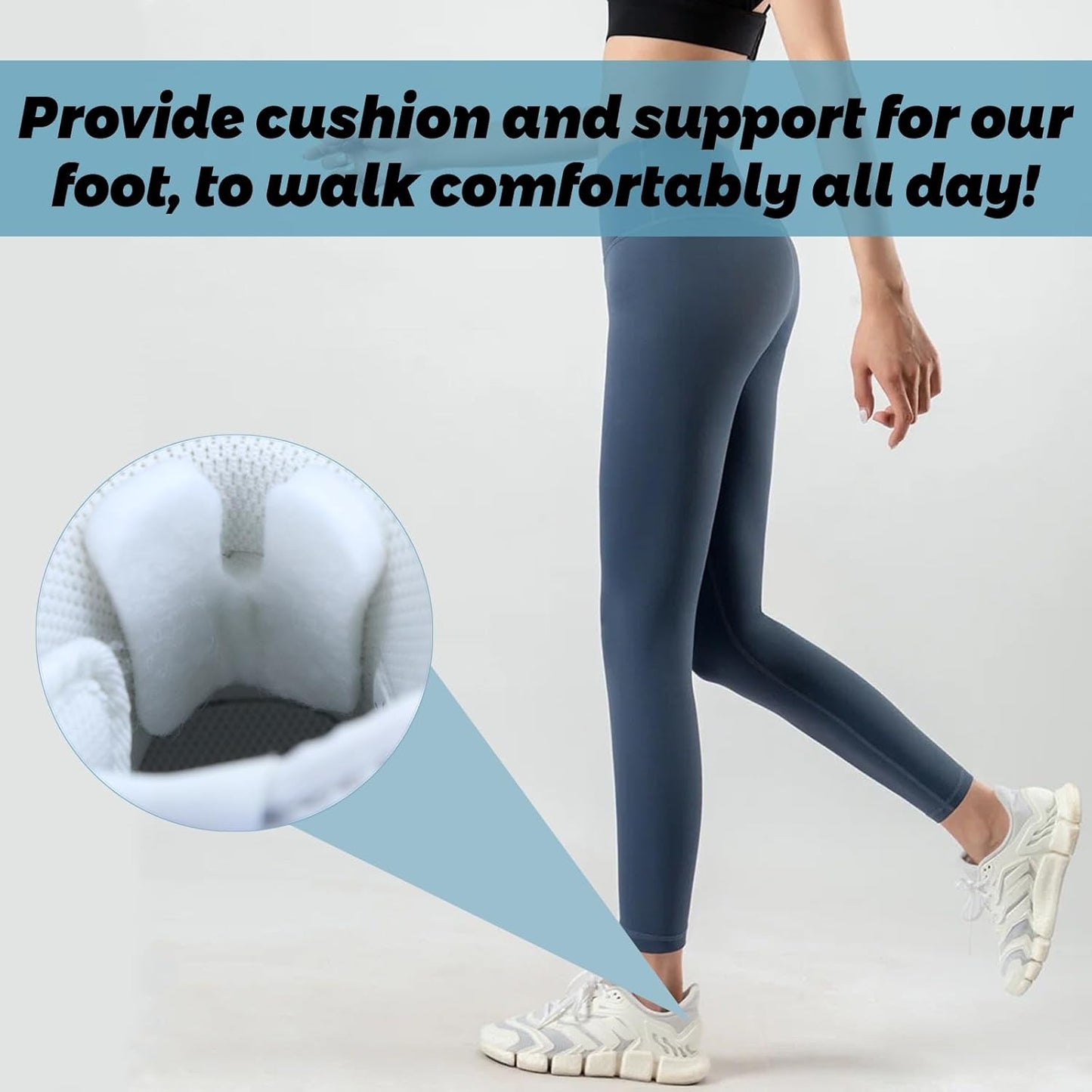 36 Pieces U Shaped Felt Pads Horseshoe Metatarsal Pads Callus Forefoot Foot Pads Pain Relief Foot Cushion Protect Calluses from Rubbing on Shoes Reduce Foot and Heel Pain(White)