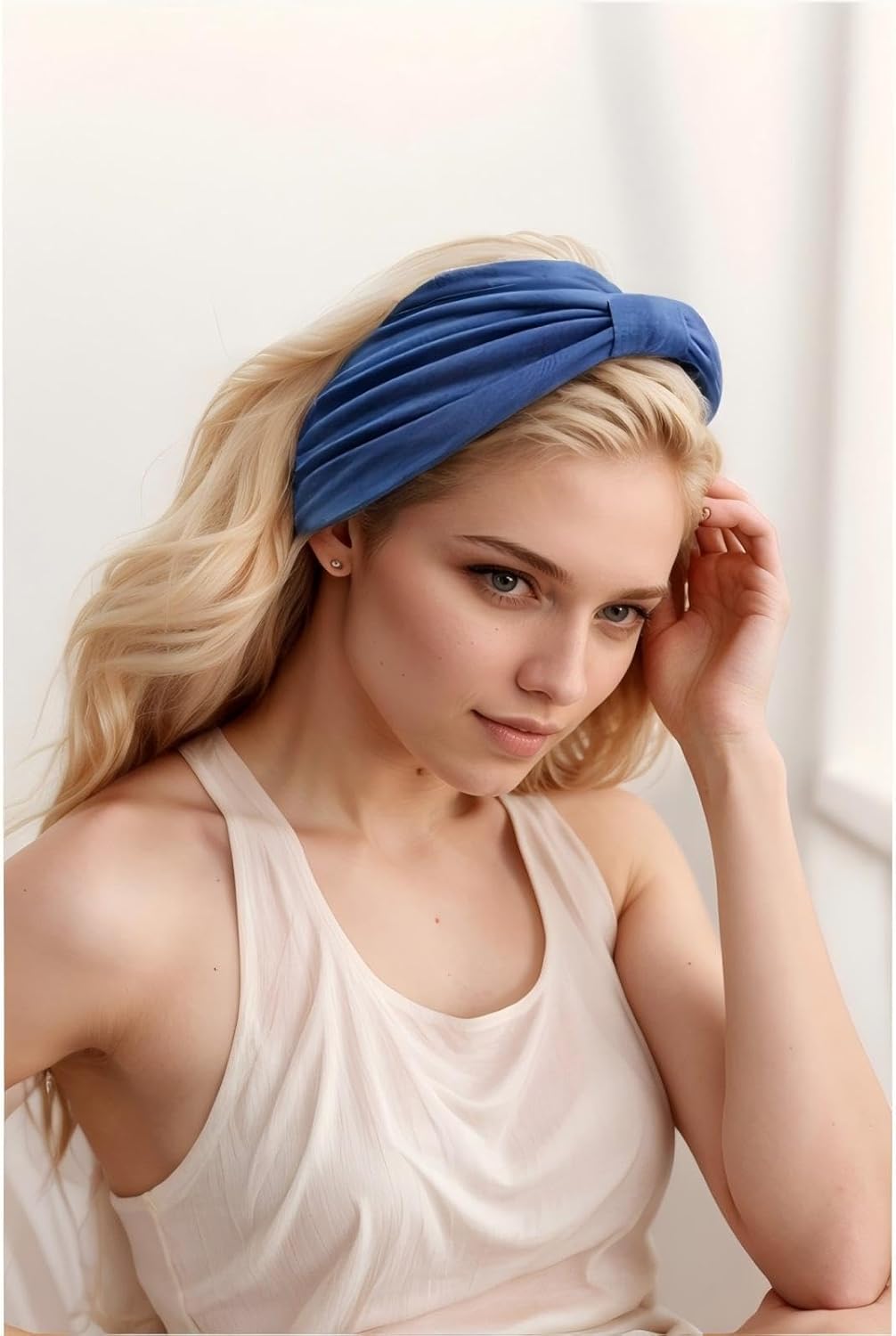 12-Pack Wide Stretch Headbands for Women - Non-Slip Extra Wide Turban Hair Bands for Workout, African Style, Sports & Daily Use (Breathable, All-Day Comfort) Color1 (Color2)