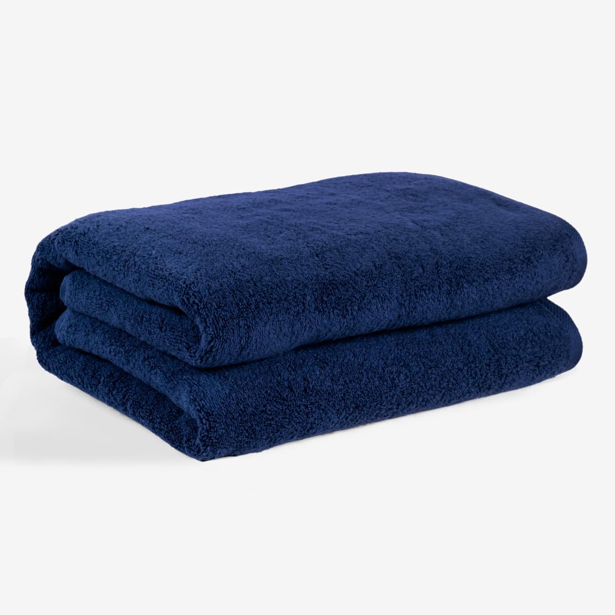 SALBAKOS 100% Turkish Cotton Jumbo Bath Sheet Towel Oversized 40x80 inch | Premium Hotel & Spa Quality, Soft, Absorbent, XL Bath Towels | Made in Turkey (Pack of 1, Navy, Jumbo Bath Sheet)