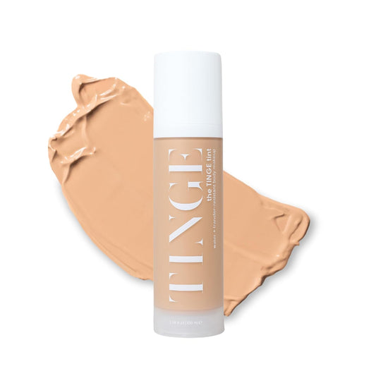 Tinge Tint Body Makeup, Lasts Up to 48 Hours, Medium Coverage Cream With Amino Acids, Hyaluronic Acid & Lysine, Semi Matte Finish, Water & Transfer Resistant, 3.38 Fl Oz - Medium Cool