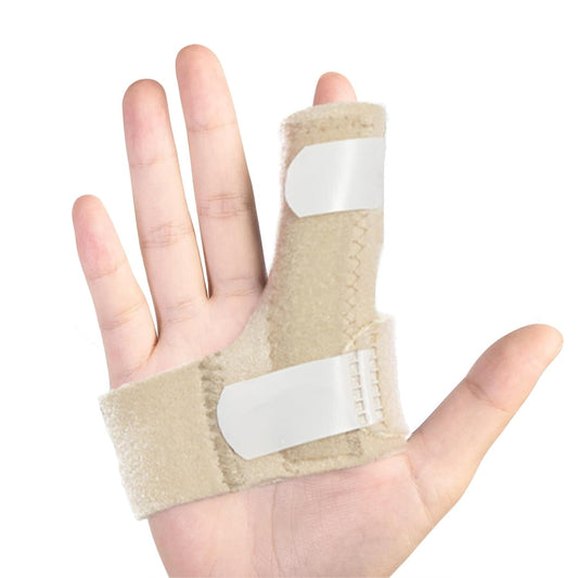 Sumifun Finger Brace, Trigger Finger Splint for Index Middle Ring Pinky Finger Arthritis Pain, Tendon Injury, Broken Mallet Finger Stabilizer Supports for Dislocated Knuckle Immobilizer Wrap,Khaki