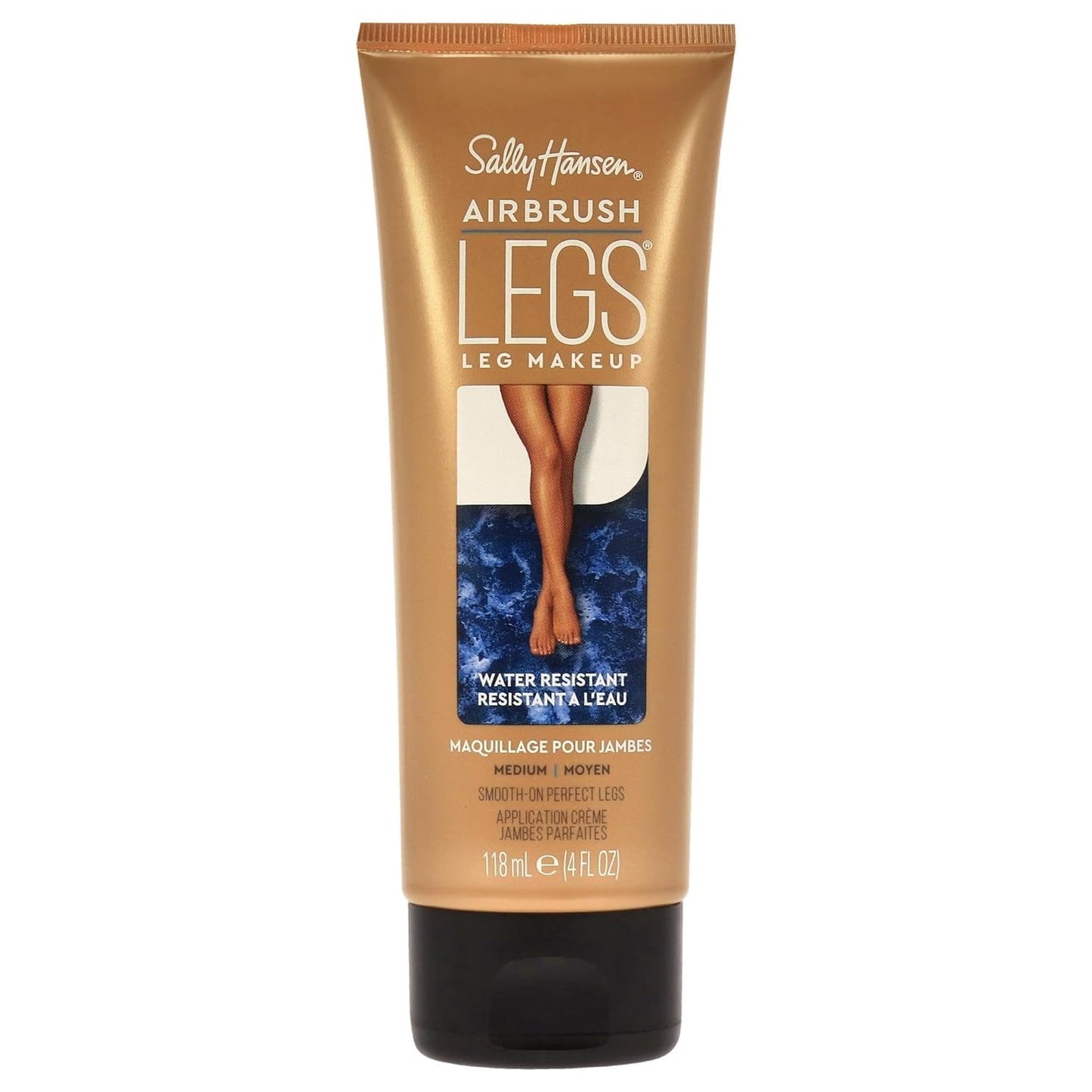 Sally Hansen Airbrush Legs®, Leg Makeup, Medium, Easy Application, Flawless Looking Legs, Water Resistant, Transfer Proof Lotion