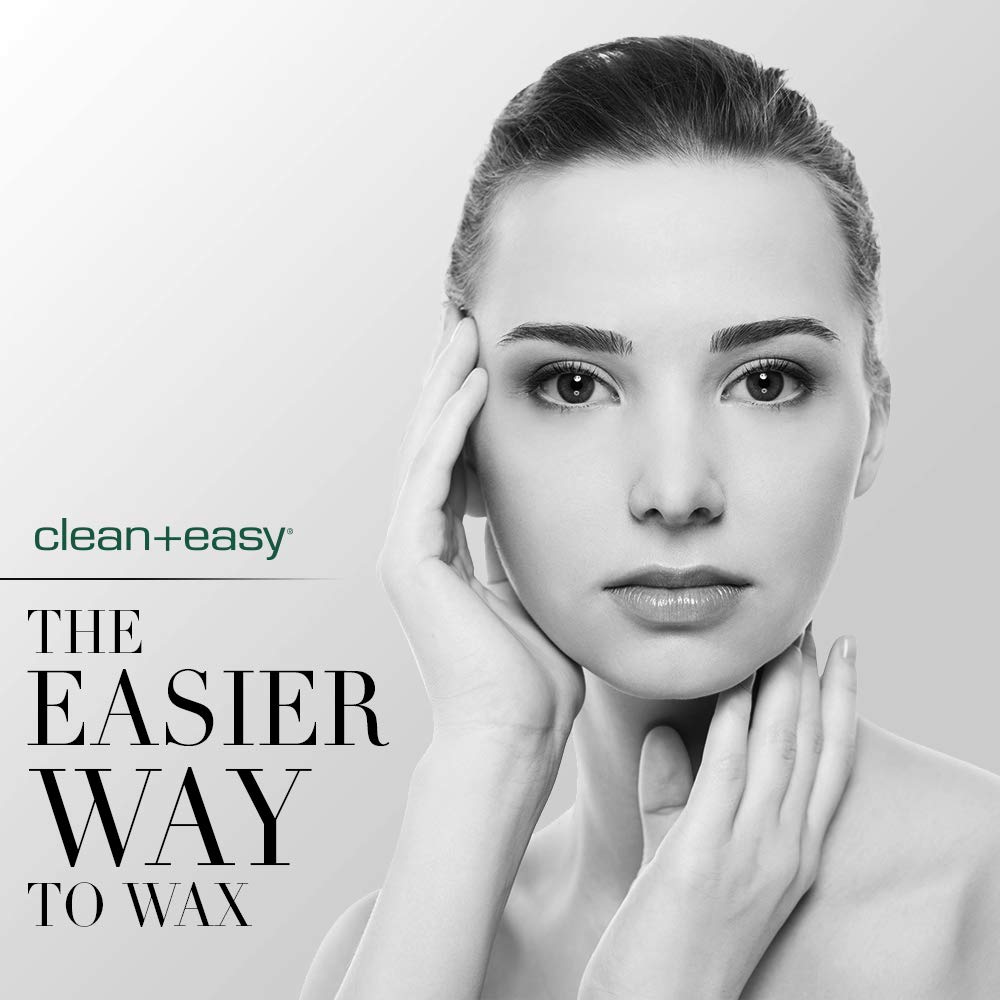 Clean + Easy Roll On Wax Kit (120V) - Complete Waxing Face and Body Hair Removal, Wax Roller Kit for Flawless Skin, Top Pick for Estheticians