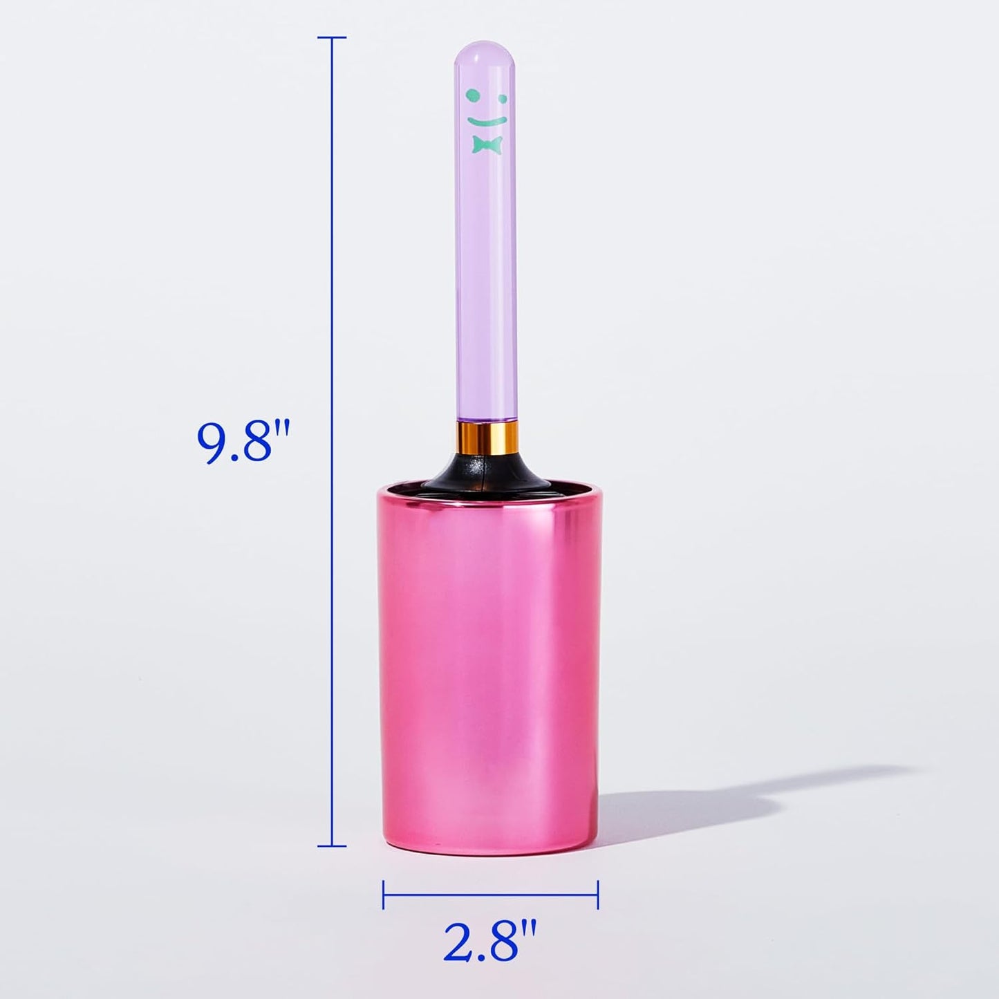 Staff Reusable Lint Roller with Colorful Acrylic Handle & Display Case - Washable Sticky Rubber Surface for Pet Hair, Dust & Fuzz Removal - Sustainable Cleaner for Clothes, Furniture & Home