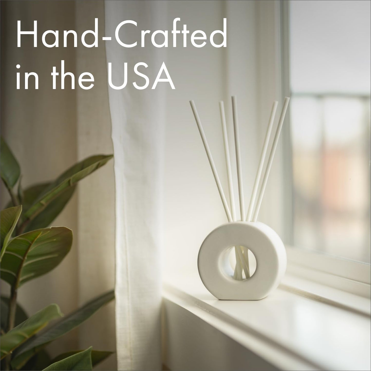 ScentAir Infused Liquidless Reeds | Includes 25 Flameless Reeds and 1 Decorative Vase, White | Essential Oil Aroma Diffuser Sticks | Fresh Spa Scents | Gifting Fragrance | Agave