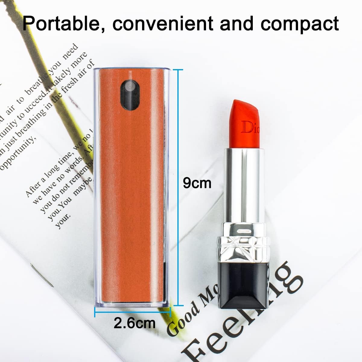 Screen Cleaner Touchscreen Mist Spray, walrfid Cleaning Kit for Electronic Smart Phone TV, Laptop, Tablet, PC, Computer Monitor Flat LCD, Eyeglasses, Compatible with iPhone iPad MacBook Pro (Orange)