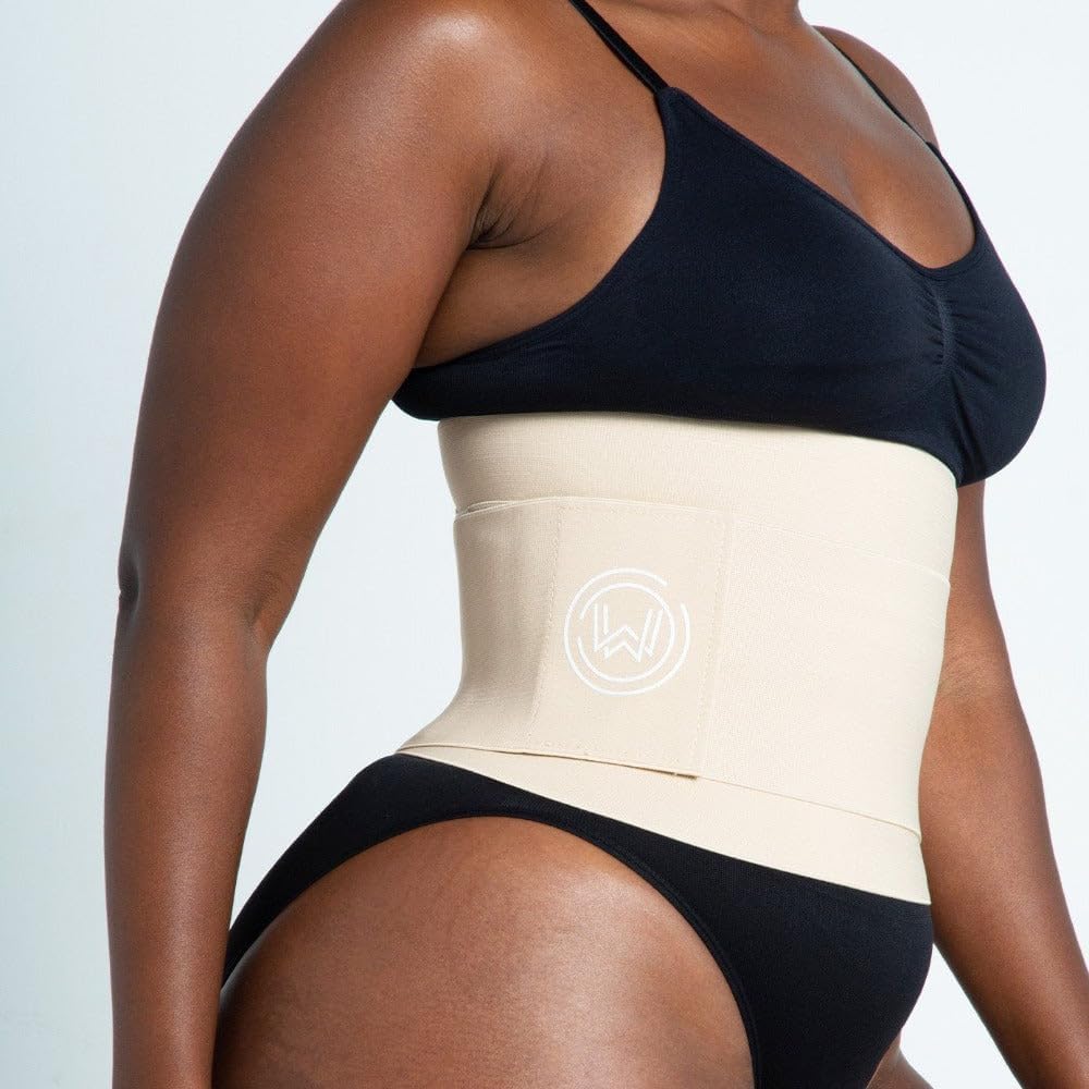 What Waist Stomach Wrap Waist trainer for women,Premium Adjustable One size Belly Wrap for Weight Loss with Velcro Fastener