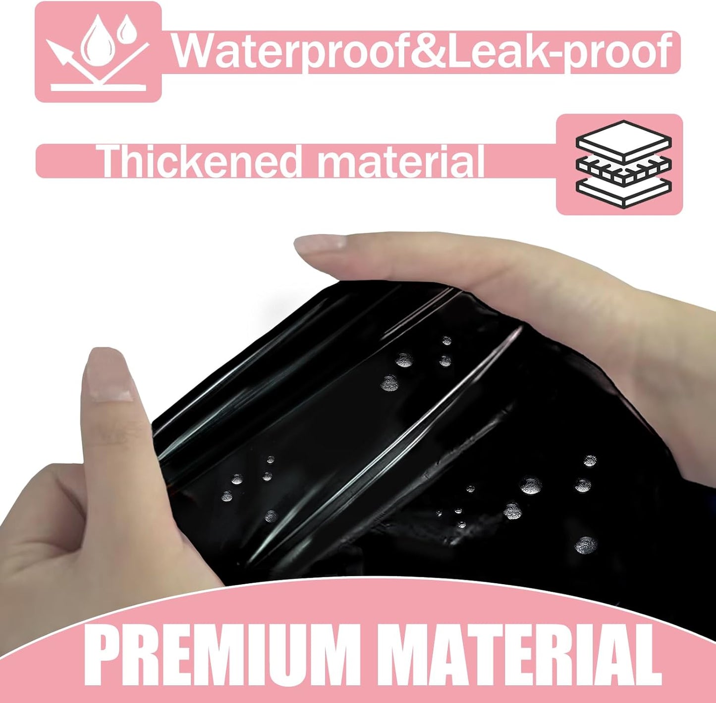 Sanitary Napkin Disposal Bags 110pcs, Women Tampon Disposal Bags Sealed Opaque Feminine Hygiene Disposal Bags for Privacy, Black