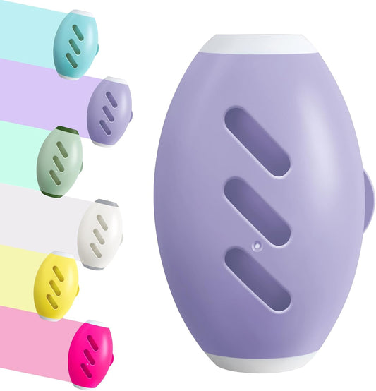 Washable Reusable Gel Lint Roller for Pet Hair，Portable Mini Dog Cat Pet Hair Remover for Clothes，Laundries ，Dust Fuzz Fur -Sticky Cleaner- Small Travel Animal Fur Removal Tool (Purple)