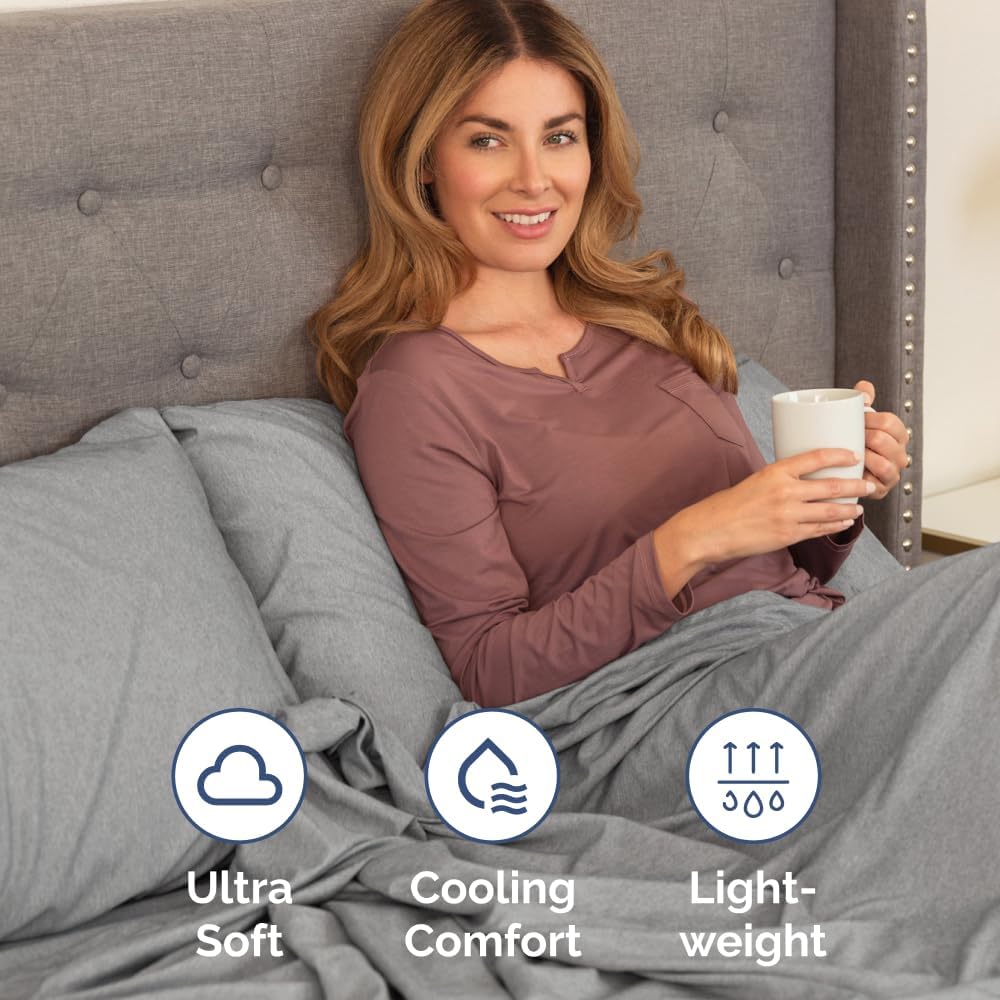 Queen Pillow Cases Set of 2 - Ultra Soft Hotel Quality Pillowcase Covers - Comfy, Cozy & Wrinkle Free - Shrinkage and Fade Resistant - Machine Washable Pillow Protectors - 2 Piece Set - Heathered Grey