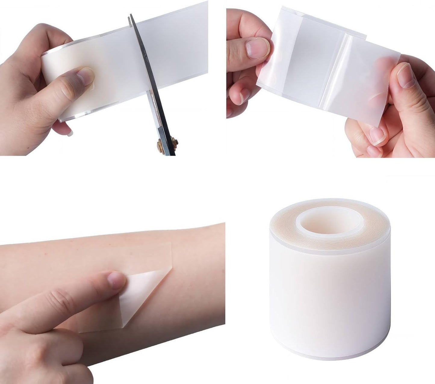 Hydrocolloid Bandage, Hydrocolloid Roll for Wound Care and Healing, Hypoallergenic and Skin-Friendly, Flexible & Waterproof,Self-Adhesive，DIY Size and Shape (2in* 10ft)