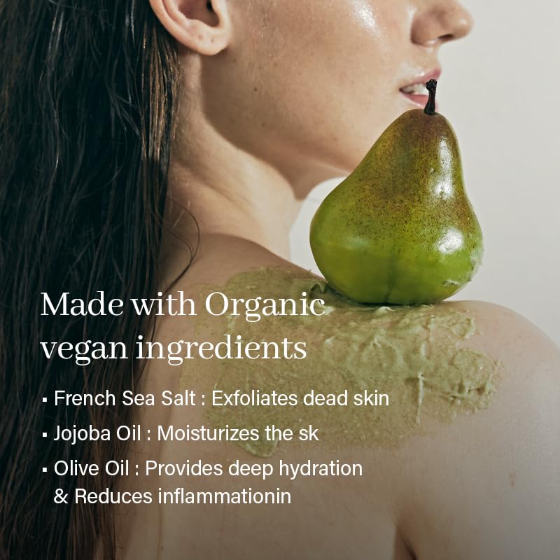 Arencia Fresh Cloud Sea Salt Body & Scalp Scrub (Mint)- Gentle Exfoliation for Softer, Refreshed Skin and Scalp, Korean Skin Care