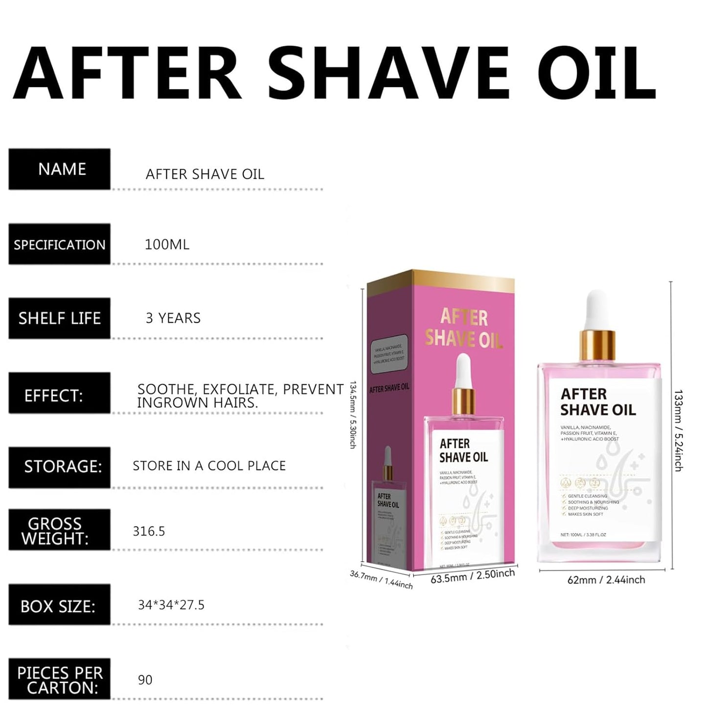 Shaving oil-Soothes Skin and Helps Protect Against Cuts,For All Skin Types