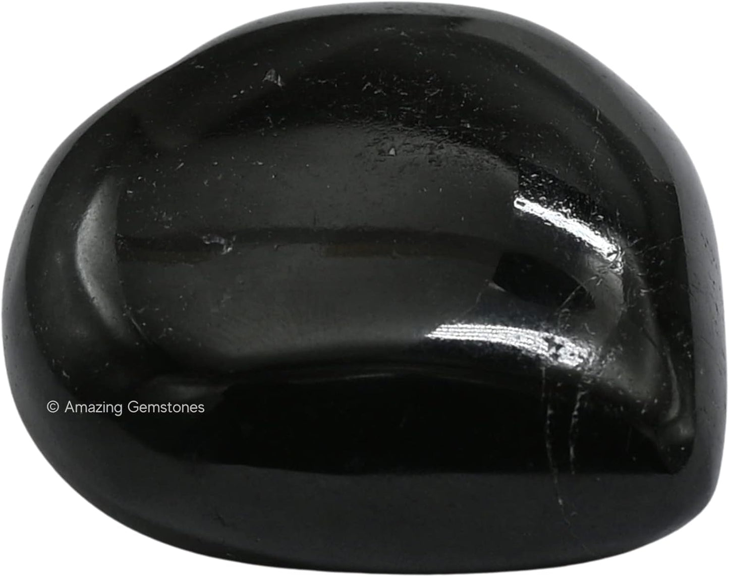 Amazing Gemstone Natural Black Tourmaline Crystal Heart Palm Stone - Pocket Massage Worry Stone for Natural Body Chakra Balancing, Reiki Healing and Crystal Grid
