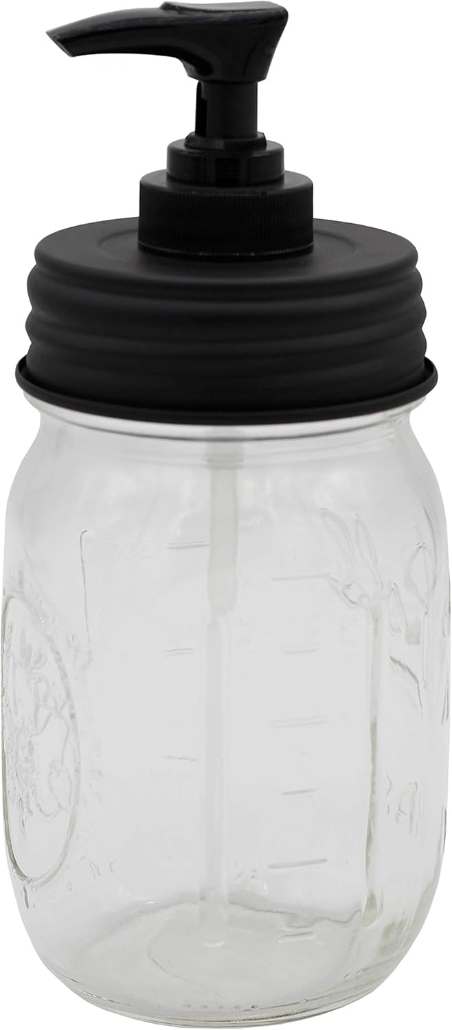 Creative Hobbies White Plastic Lotion Soap Dispenser Pumps with Glue On Screw Collars, Replacements for Soap and Lotion Pumps, Mason Jar Pumps or Bottles and DIY Crafts - 6 Sets