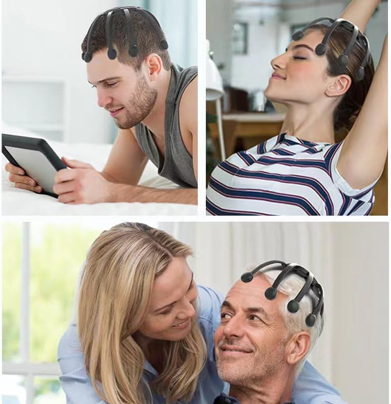 Azpen Head Massager with 14 Massaging Claws and 5 Vibrating Modes and Bluetooth Music