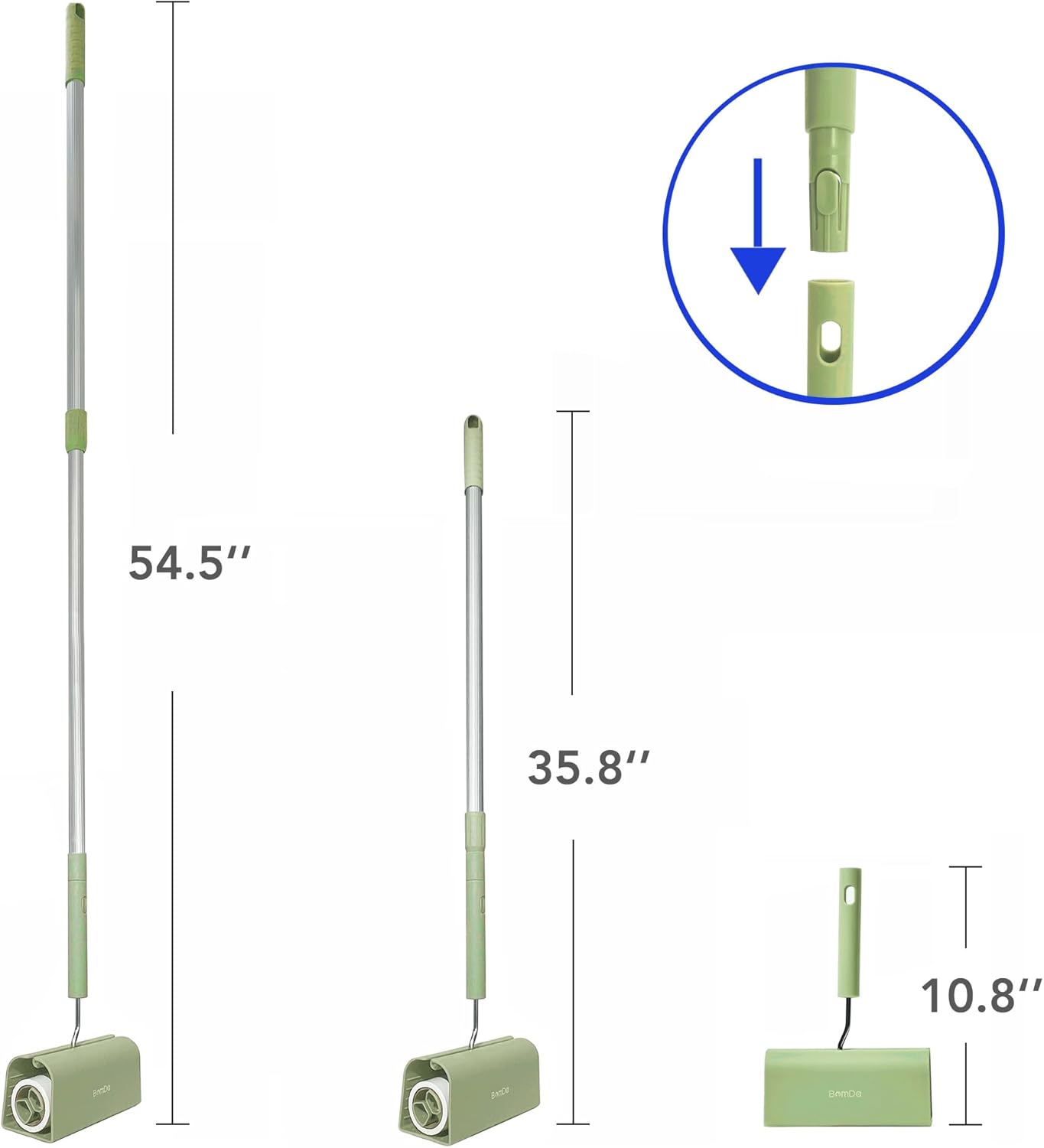 Extra Sticky Large Surface Lint Roller, 6.3'' Giant Lint Roller for Pet Hair, Long Handle Lint Remover for Clothes, Furniture, Dog & Cat Hair Remover