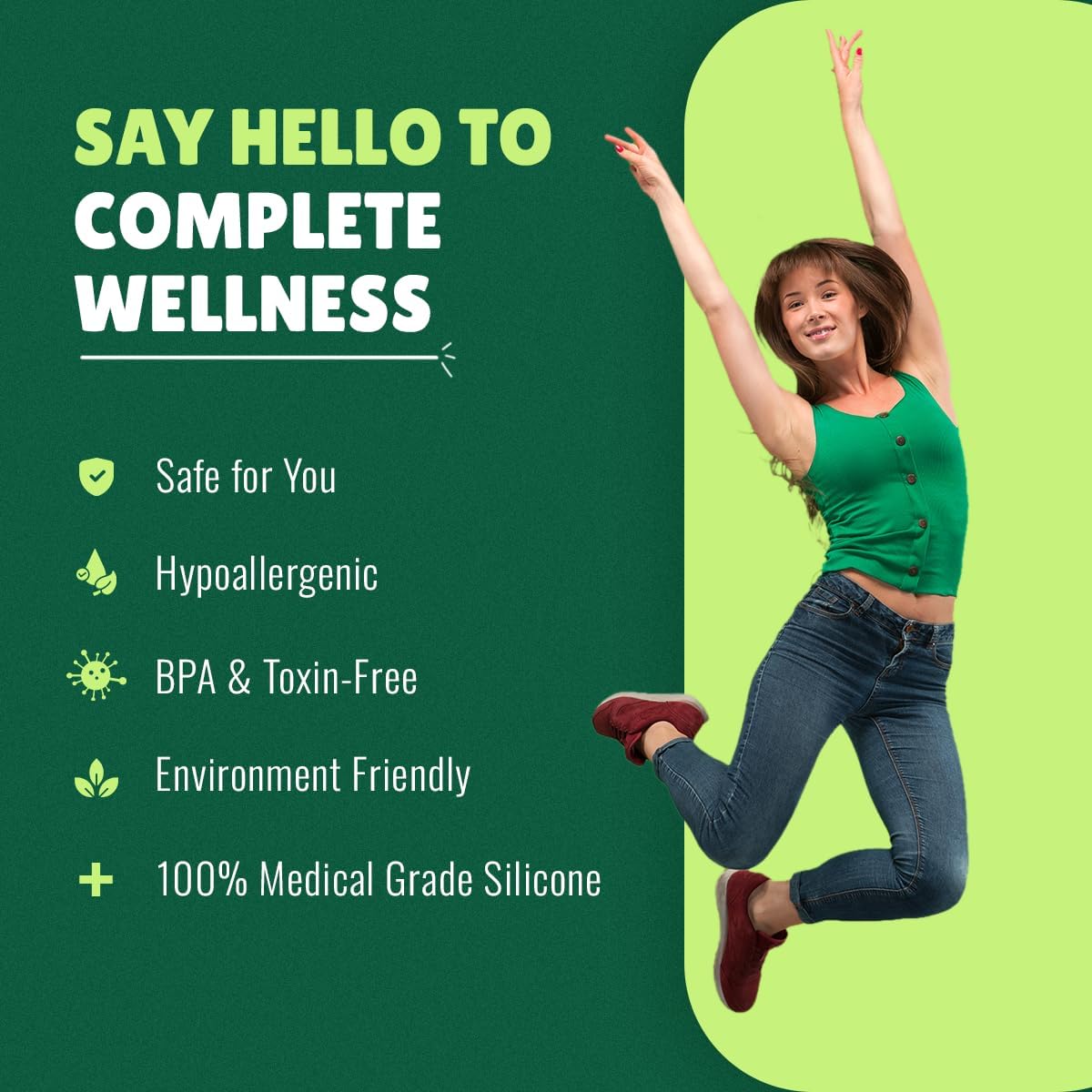 SHORDY Reusable Soft Menstrual Cups Set, Small & Large Period Cup for Women, 12 Hours Protection, Copa Menstrual for Beginners or Experienced Users, Tampon, Pads & Disc Alternative for Swimming, Yoga