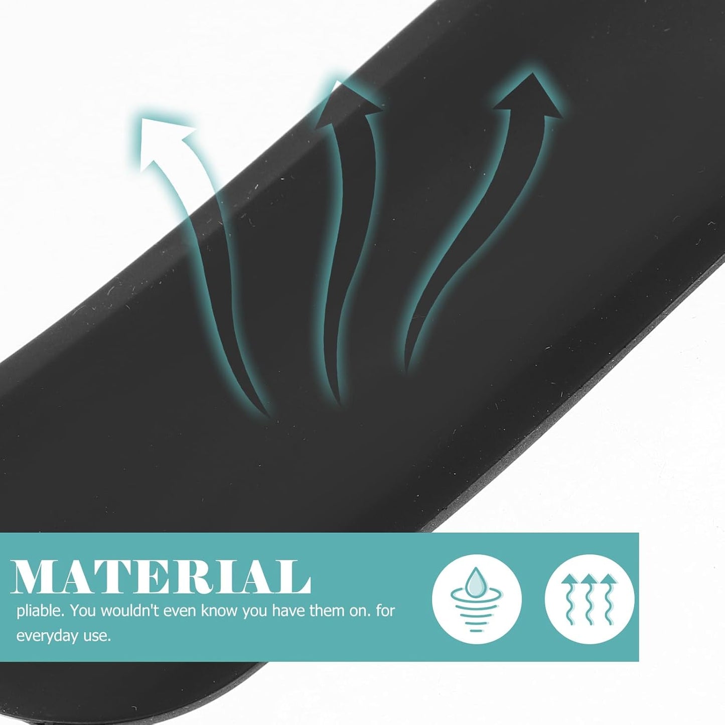 SUPVOX Bra Strap Cushions Shoulder Pain Relief Protectors Pads Silicone Breathable for Lady Non Slip 6PCS Black