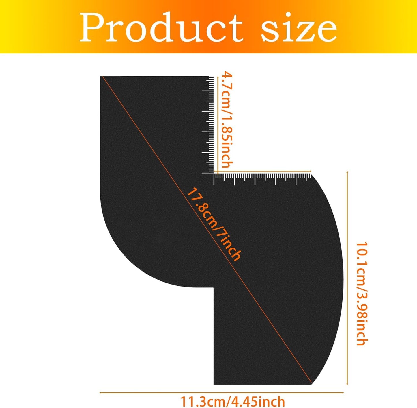 2 Pcs Enhancement Card for Barbers with Measurement Indicators, Easy to Clean Hairline Maker Guide for Barbers, Reusable Hairline Shaping Tool for Men's Hairlines and Beard (T+S Shaped)