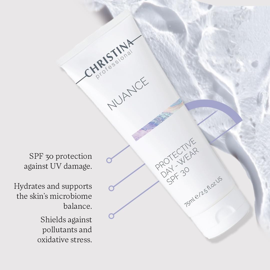 -CHRISTINA- Protective Day Cream SPF 30 - Hydrating Face Moisturizer - Anti-Pollution & Skin Barrier Support - Hyaluronic Acid & Peptides - Daily Skincare for Women - Lightweight Sunscreen - 75 ml