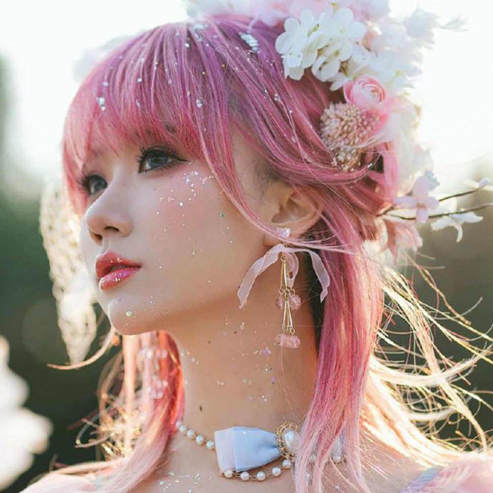 Mysense Mermaid Body Glitter Stick,Face Hair Glitter Gel for Kids Women,Festival Rave Pride Accessories,Waterproof Sparkling Holographic Mermaid Sequins Chunky Glitter Makeup,0.56oz