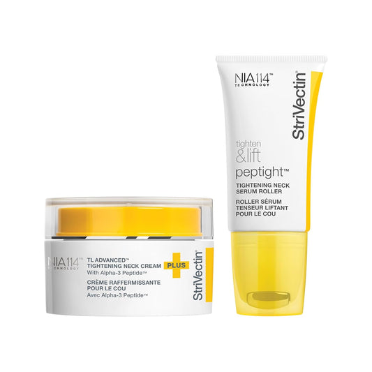 StriVectin Tighten & Smooth Neck Cream and Neck Serum Roller Anti-aging Skin Care 2-Piece Set