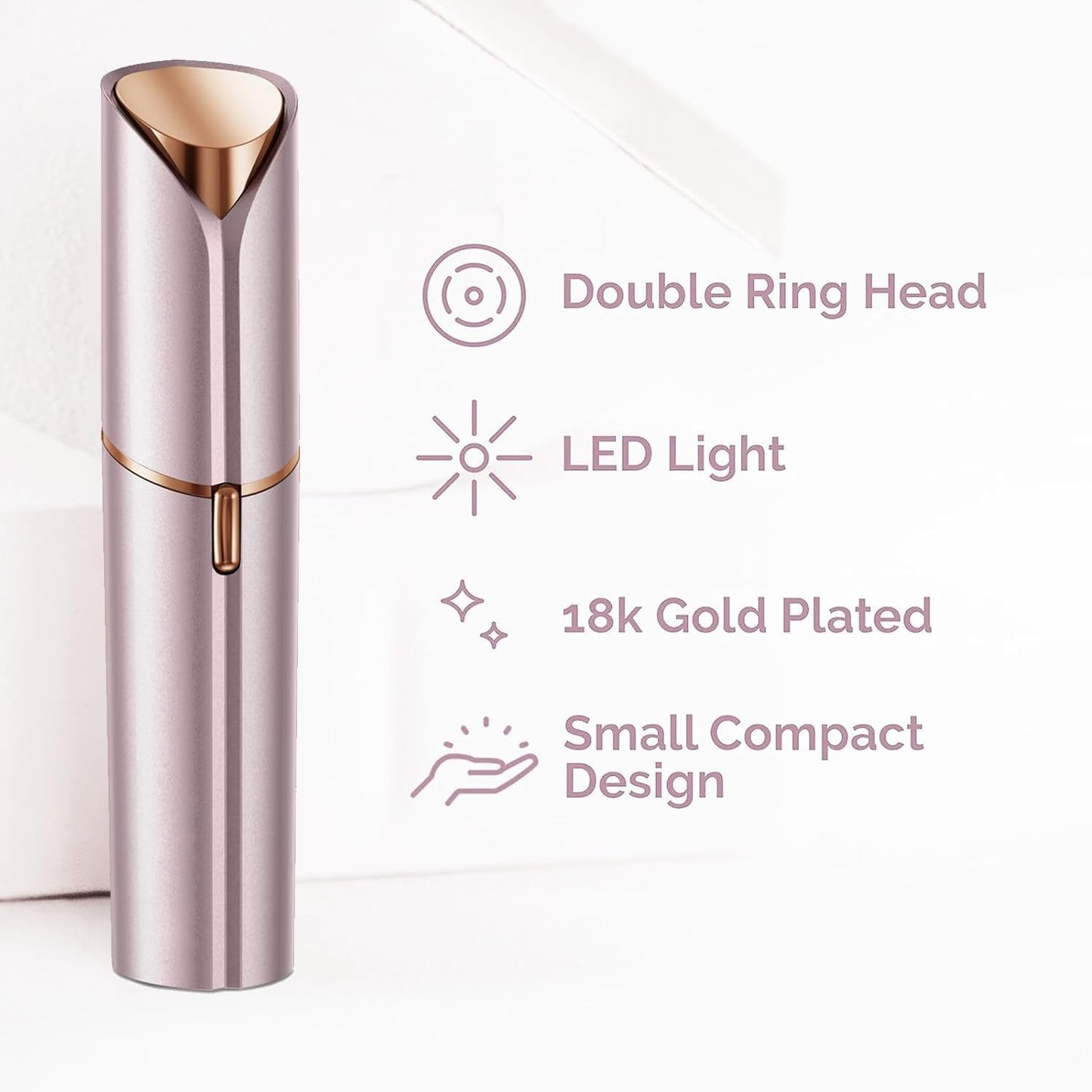 Facial Hair Removal for Women, Face Shavers for Women, Portable Lady Face Electric Razor for Lip, Peach Fuzz, Chin with USB Rechargeable