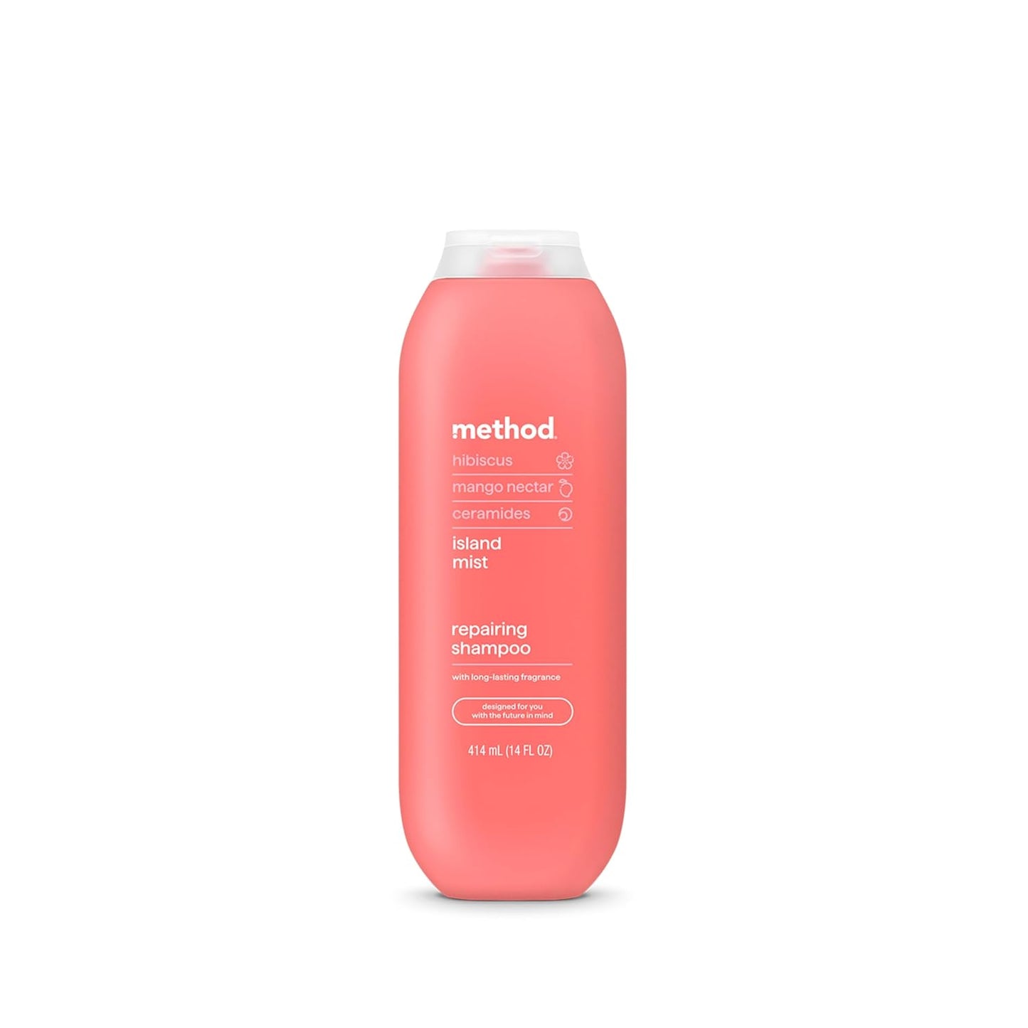 Method Repairing Shampoo, Island Mist, Hibiscus + Mango Nectar + Passion Fruit notes, 14oz