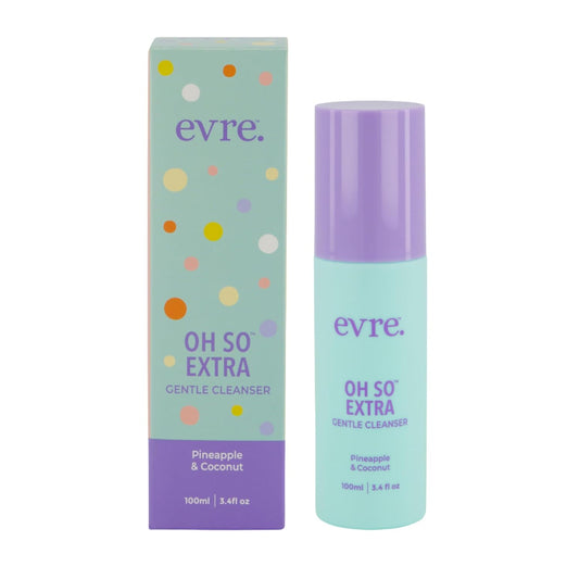 Evre Oh So Extra Pineapple & Coconut Teen Acne Face Wash, 3.4 Fl Oz, Gentle Cream Face Cleanser, Blemish Control Soap
