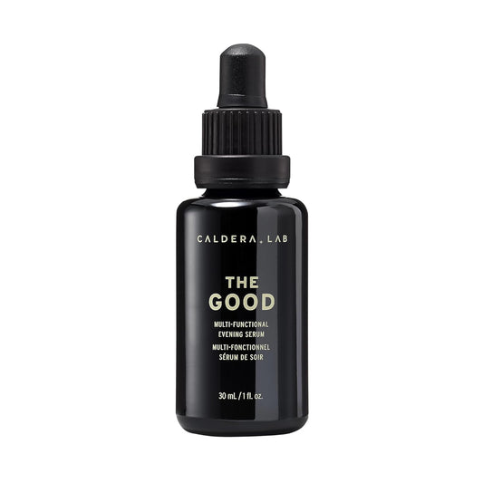 Caldera + Lab The Good | Men's Organic Moisturizing Face Serum for Dry, Sensitive, & Normal Skin – Vegan, Natural & Antioxidant Packed Skincare Facial Oil
