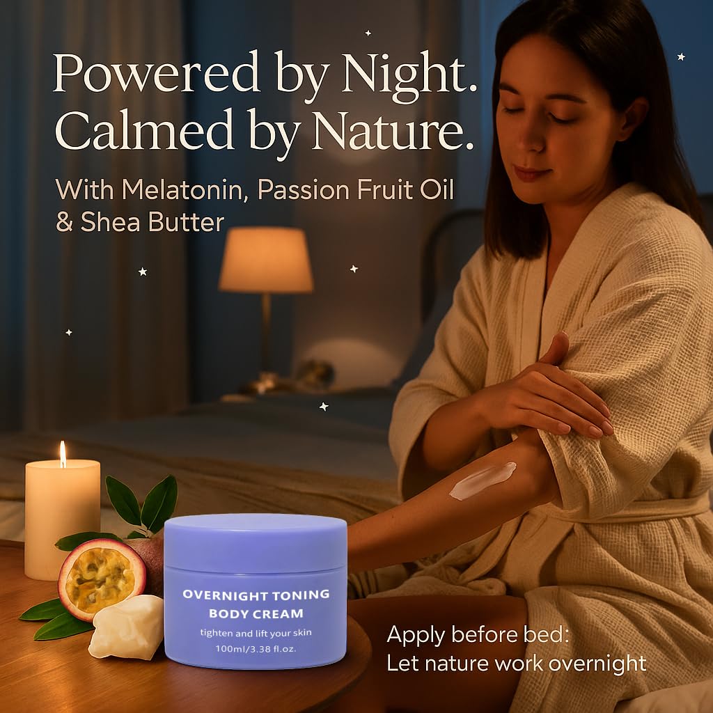 Overnight Toning Whip, Overnight Toning Body Firming Cream, Body Firming Whip That Works While You Sleep, Natural firming Oil Suitable for All Skin Types (1 PCS)