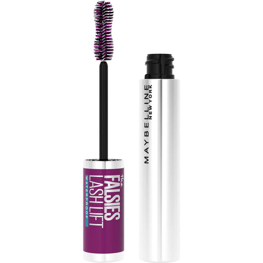 Maybelline The Falsies Lash Lift Waterproof Mascara Volumizing, Lengthening, Lifting, Curling, Multiplying, Eye Makeup, Very Black, 1 Count
