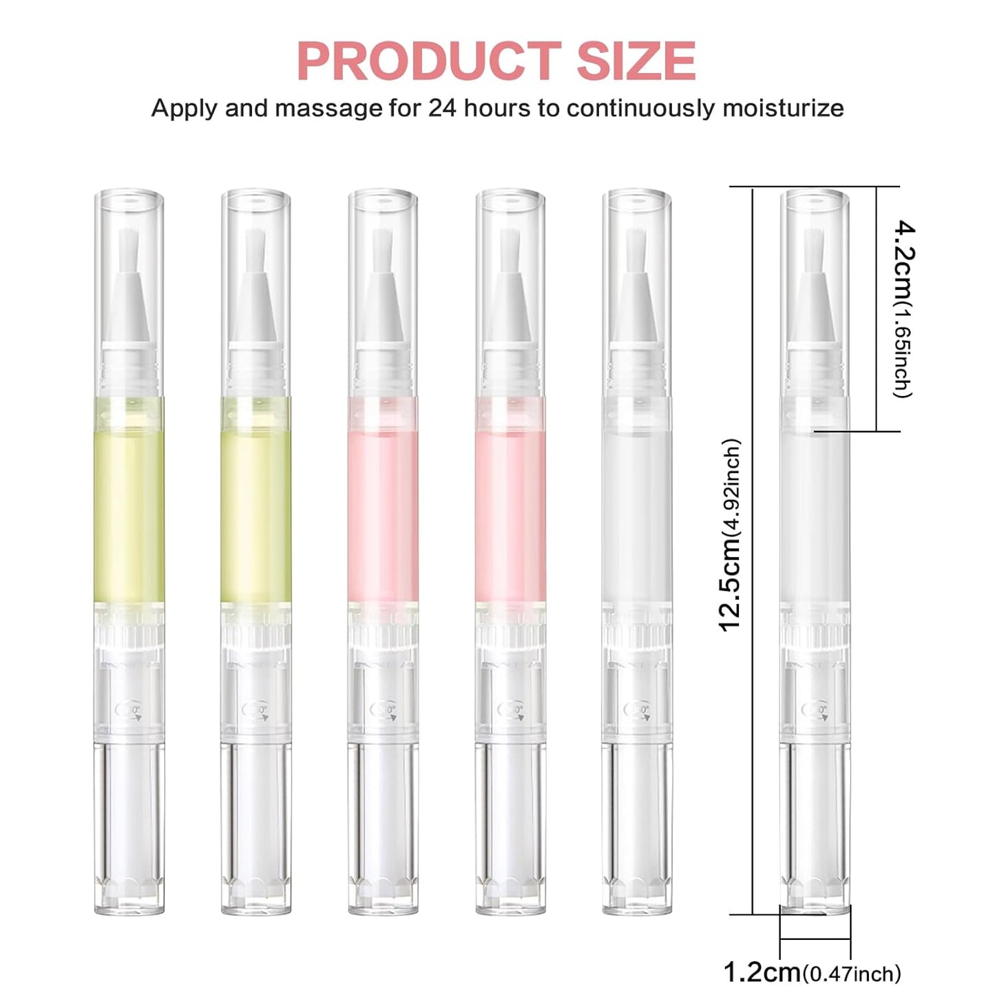 Radiant Nail Growth Oil, Nail Strengthener, Cuticle Oil for Nails, Moisturize Strengthen Nail Care Oil, Finger Edge Manicure Nourishing Pen, Anti-hangbnail removal, Nail Skin Edge Care (Rose)
