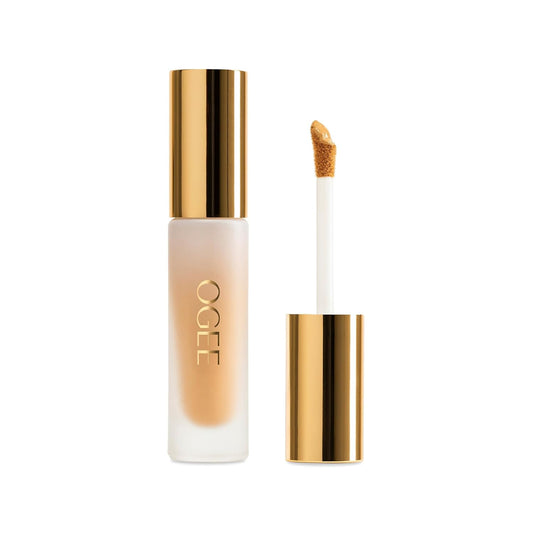 Ogee Complexion Perfecting Under Eye Concealer - Certified Organic Full Coverage Concealer - Buildable Coverage - HAZEL 2.90N - Light (Golden Undertones)