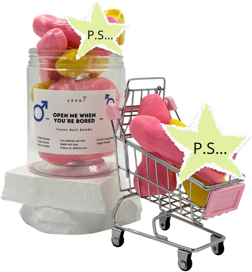 Funny Bath Bombs – Surprise Bath Bombs - Funny Gifts for Women – Gifts Set for Women – Spa Set – Birthday Gifts – Bachelorette Party Favors – Fruity Floral Scent